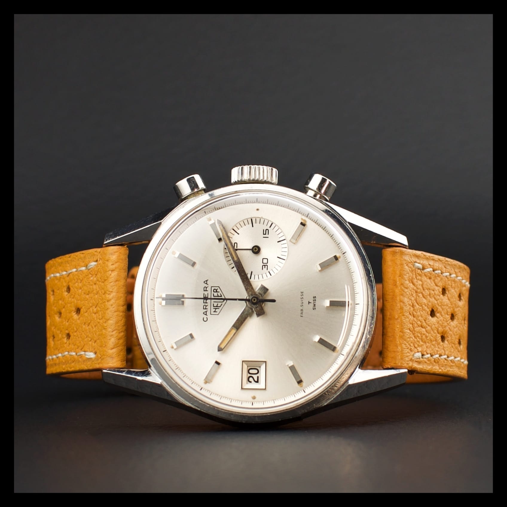 HEUER Carrera Dato 45 "Double Swiss" – Image 1
